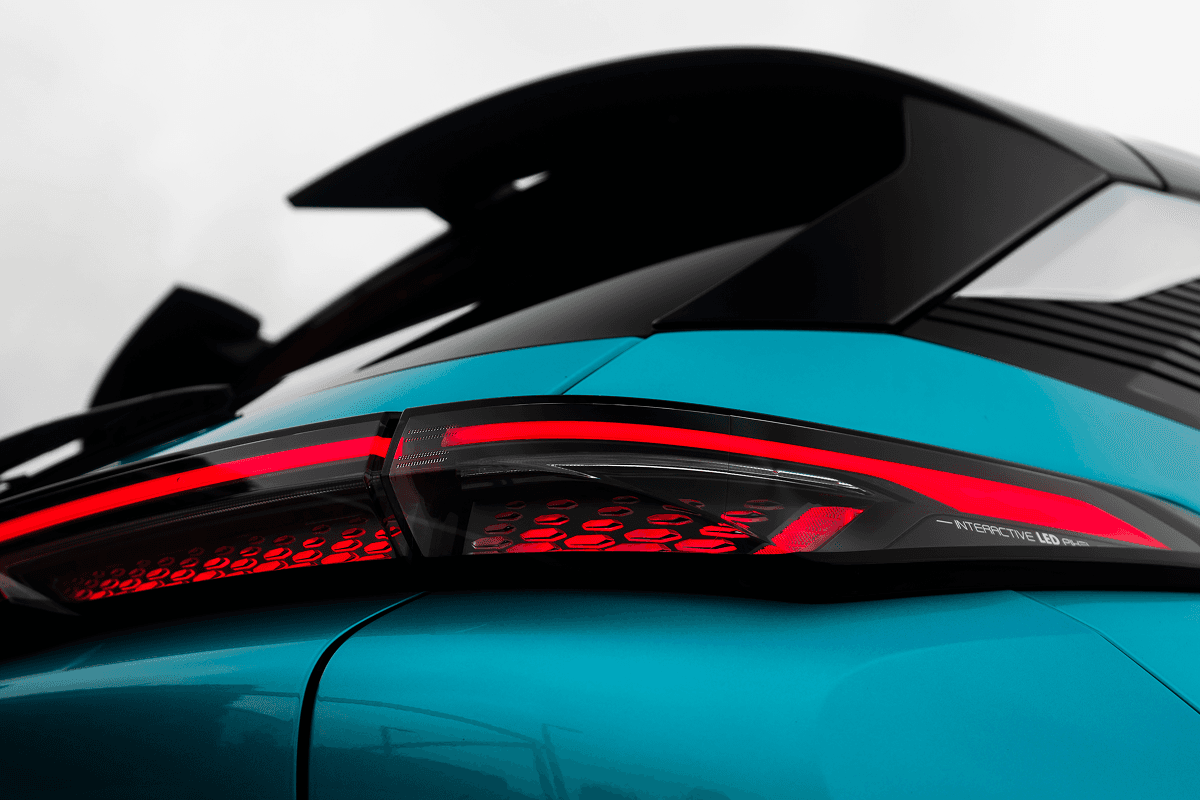 BAIC X55 rear design with distinctive lighting signature